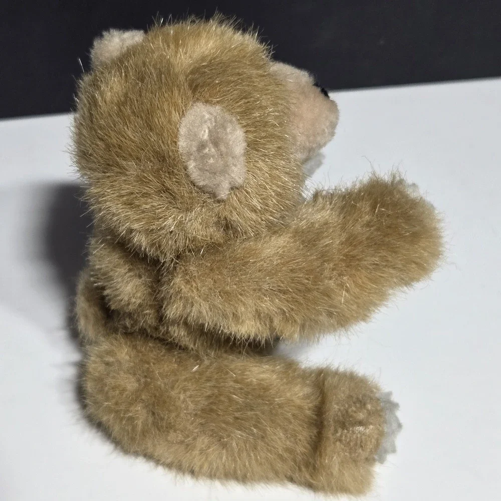 VTG‎ BROWN TEDDY BEAR PLUSH Stuffed Animal Jointed TOY K&M INTERNATIONAL 1992